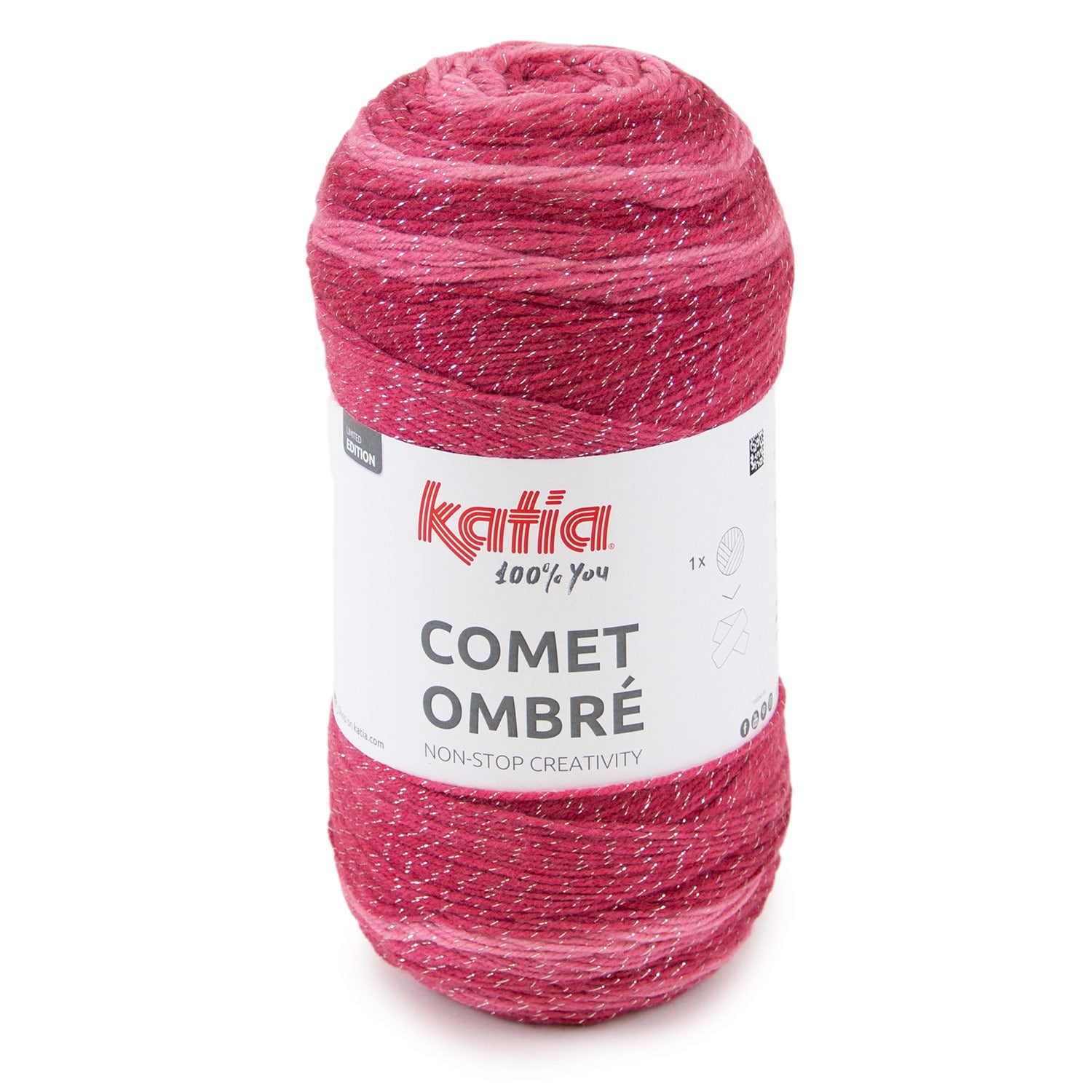 Lana Katia Comet Ombré – Ovillo Degradado con Brillo Metalizado