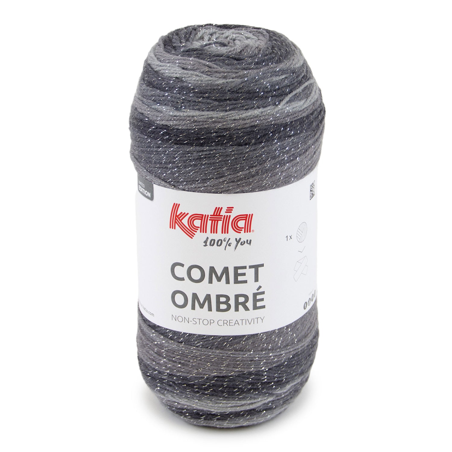 Lana Katia Comet Ombré – Ovillo Degradado con Brillo Metalizado