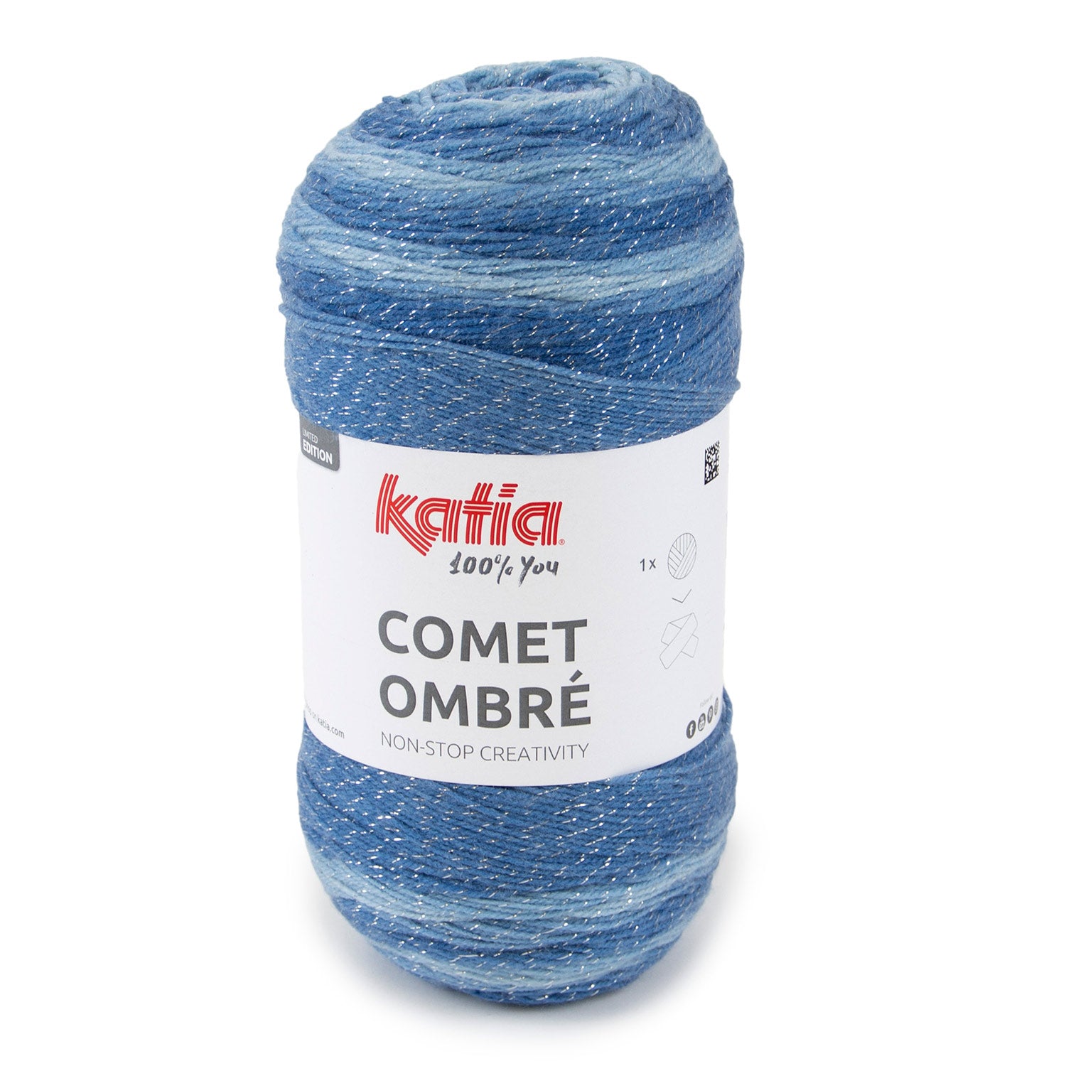Lana Katia Comet Ombré – Ovillo Degradado con Brillo Metalizado