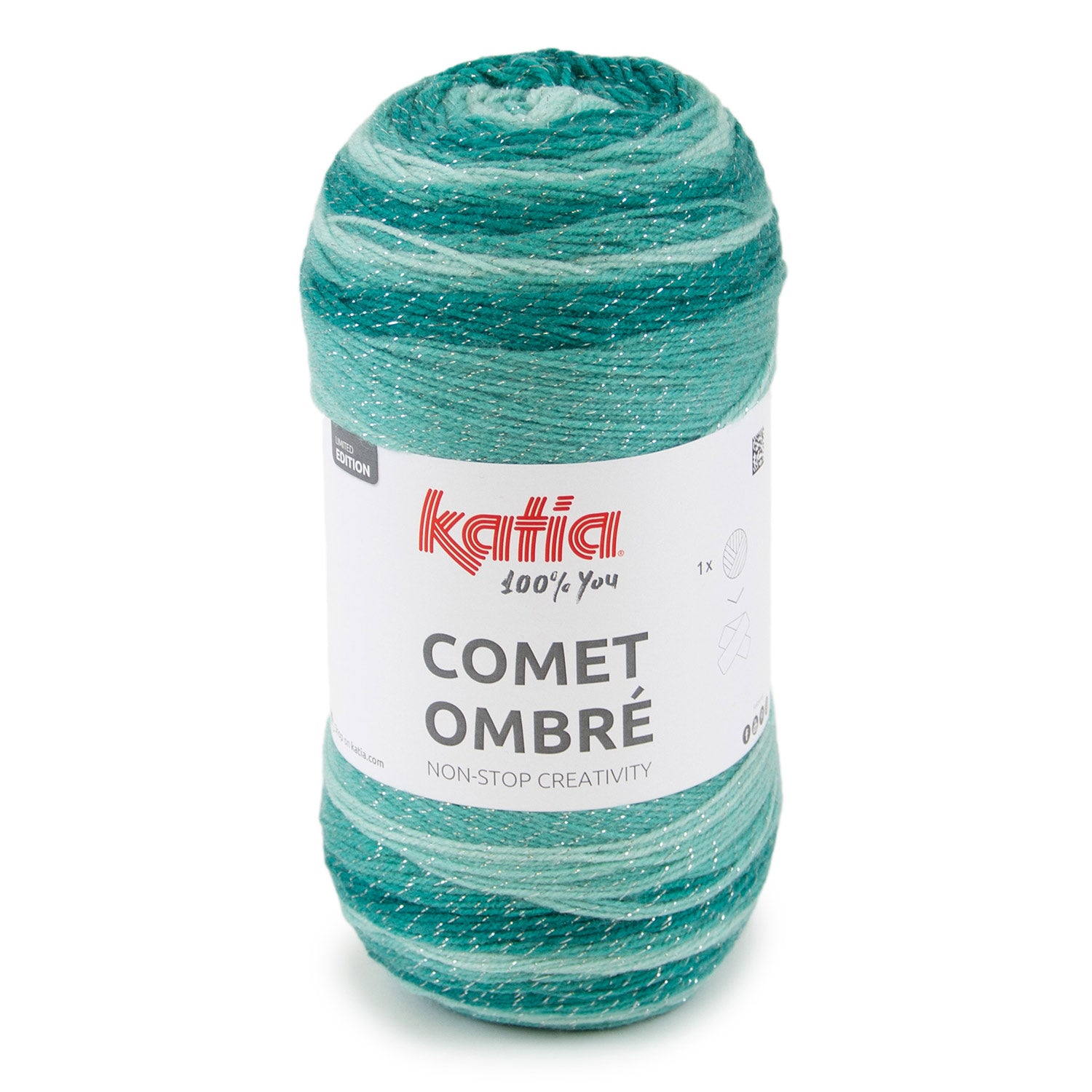 Lana Katia Comet Ombré – Ovillo Degradado con Brillo Metalizado