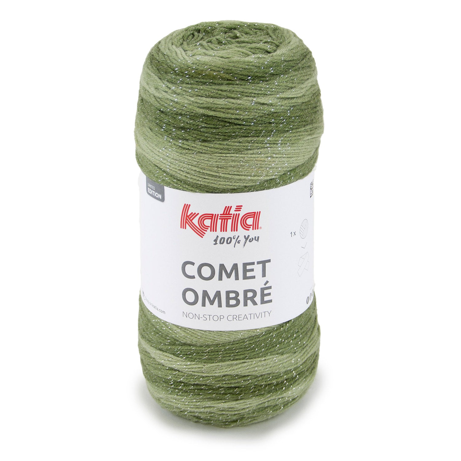 Lana Katia Comet Ombré – Ovillo Degradado con Brillo Metalizado