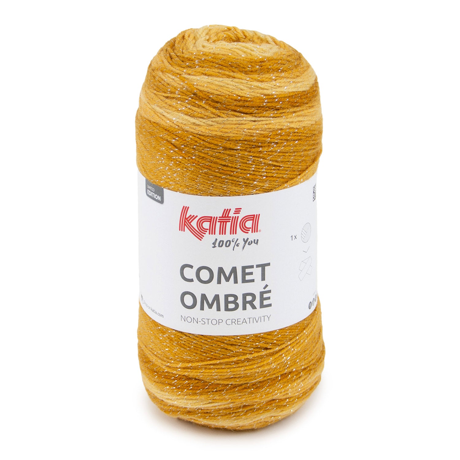 Lana Katia Comet Ombré – Ovillo Degradado con Brillo Metalizado