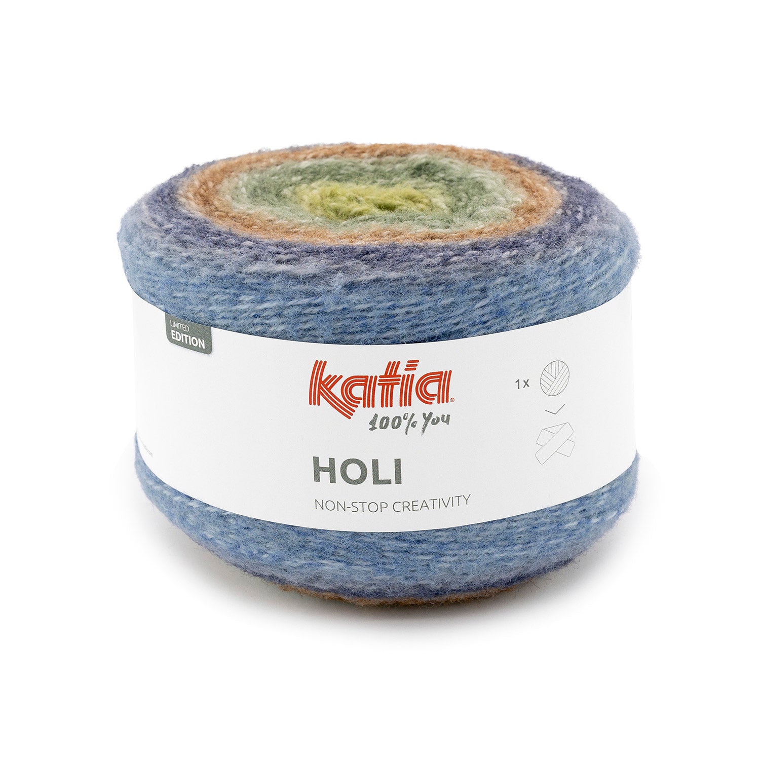 Lana Katia Holi– Ovillo multicolor 200g