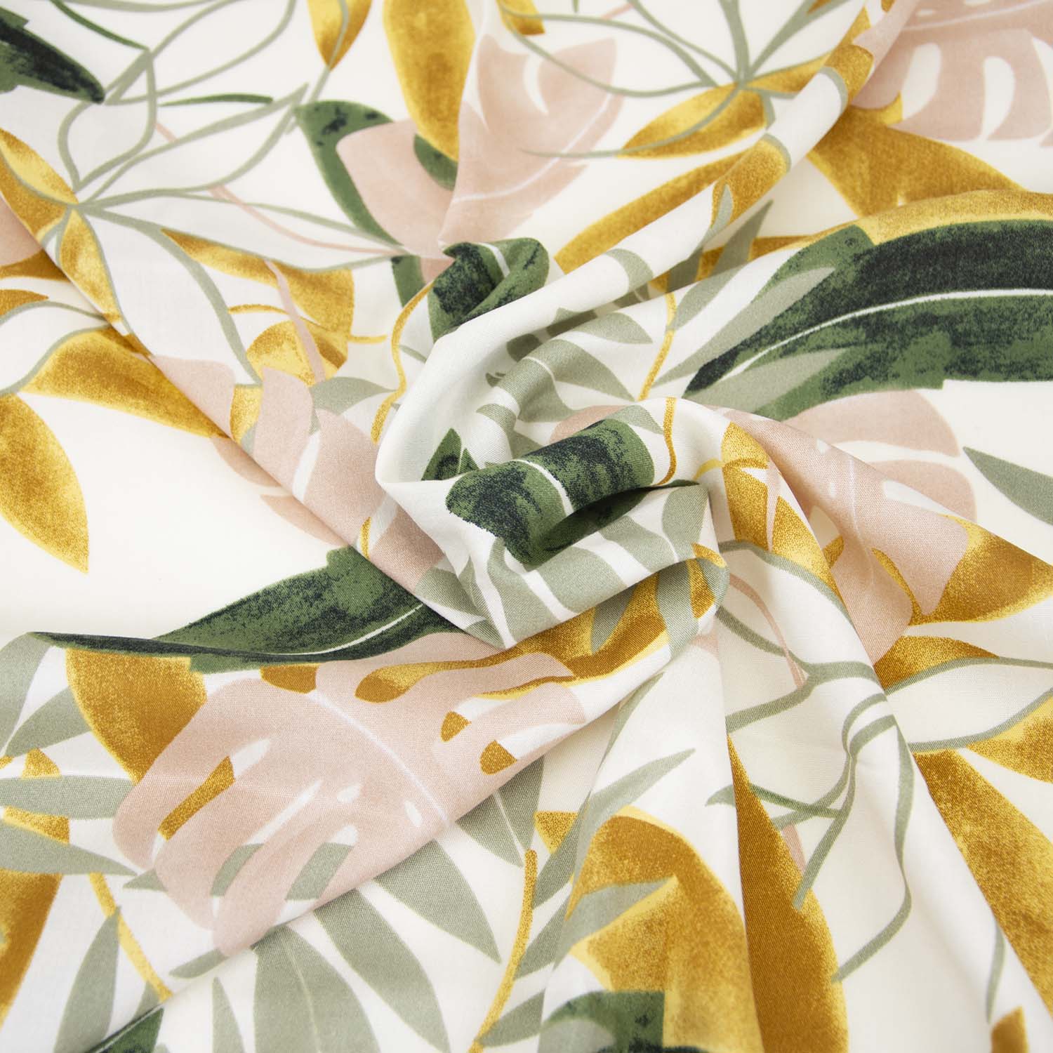 Tela de viscosa Print Tropical vintage