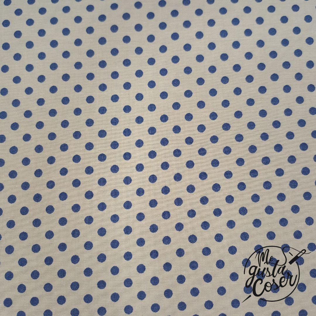Tela Tilda Patch Creating Memories Polkadot Blue