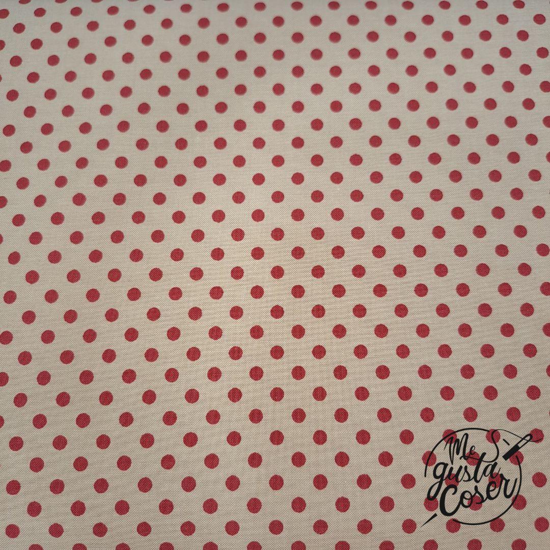 Tela Tilda Patch Creating Memories Polkadot Red
