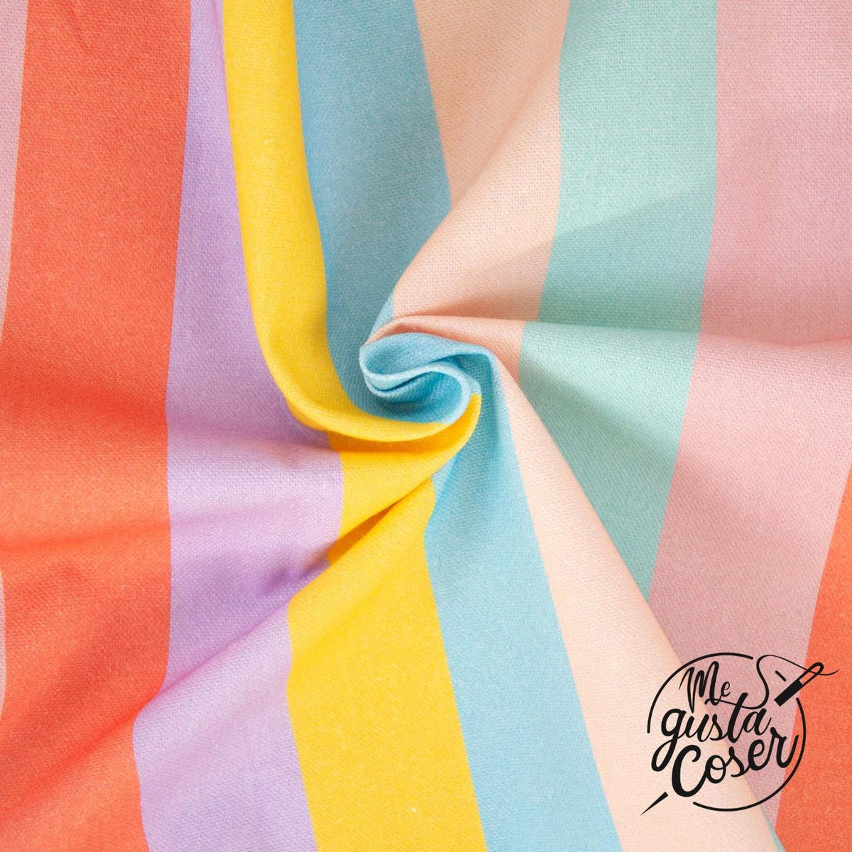 Tela de loneta 8 oz Tropical Stripes de Katia