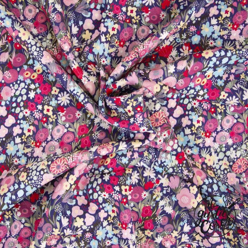Tela de viscosa de invierno floral Viscose AW Twill Print de Katia
