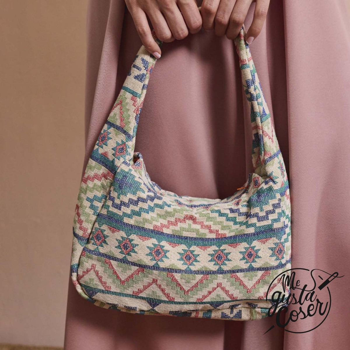 Tela jacquard étnica Aqua Jacquard de Katia
