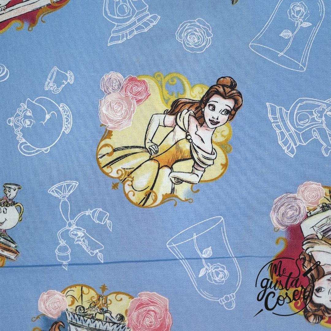 Tela patchwork Bella y Bestia Disney