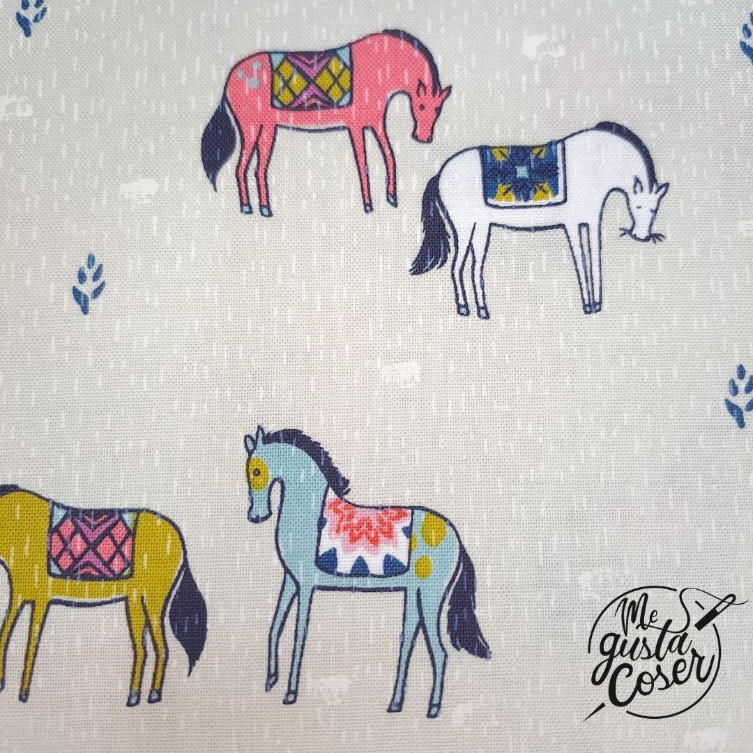 Tela patchwork Cotton and Steel Honeymoon caballo 2019 2