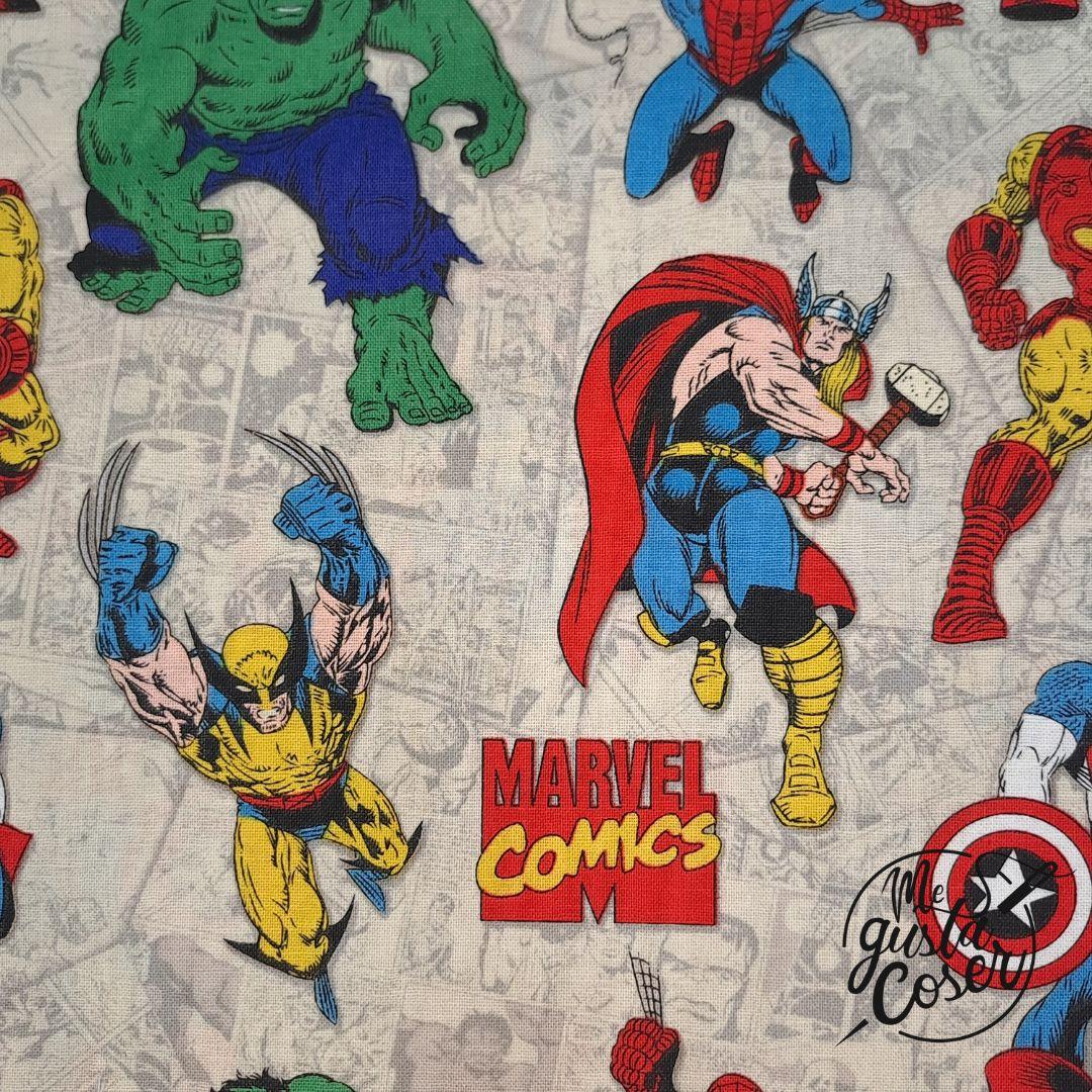 Tela patchwork Marvel comics