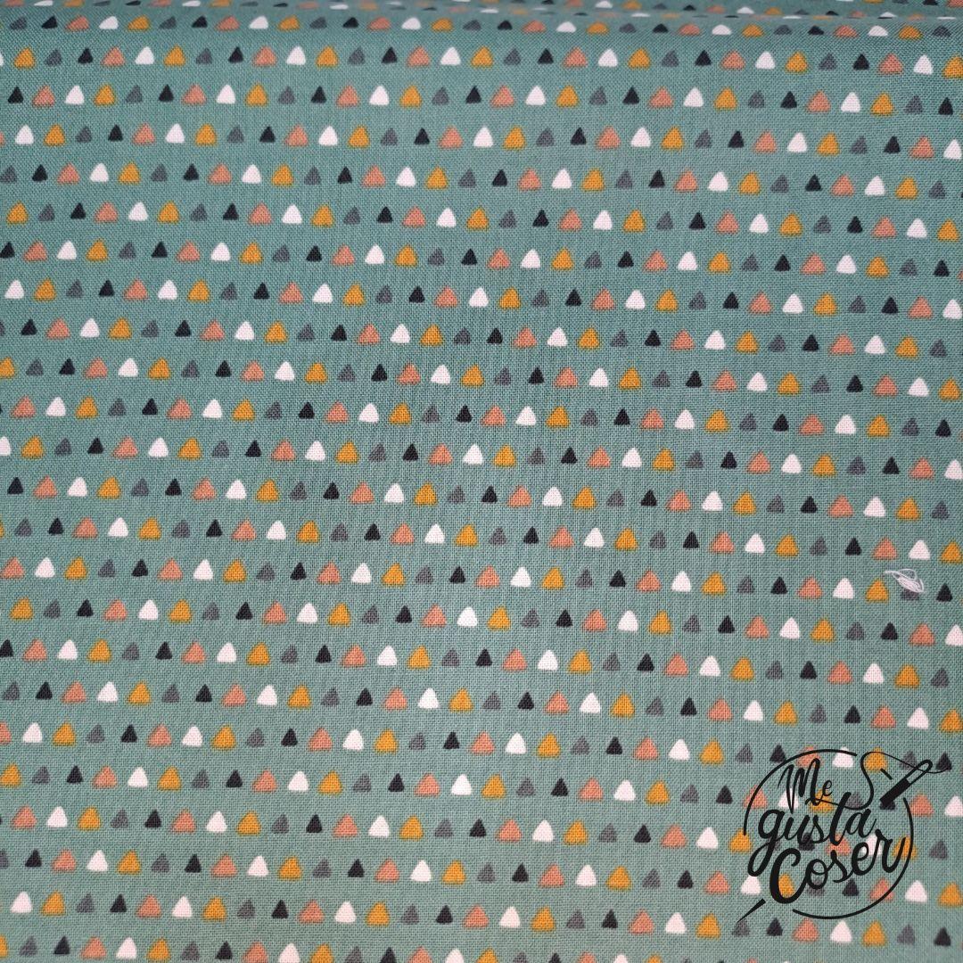 Tela patchwork RJR Magic of Serengeti Abstract triangles