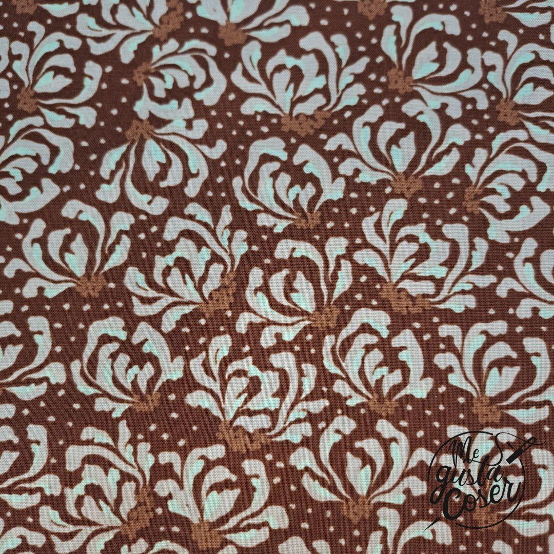 Tela patchwork RJR Magic of Serengeti Blooming flowers