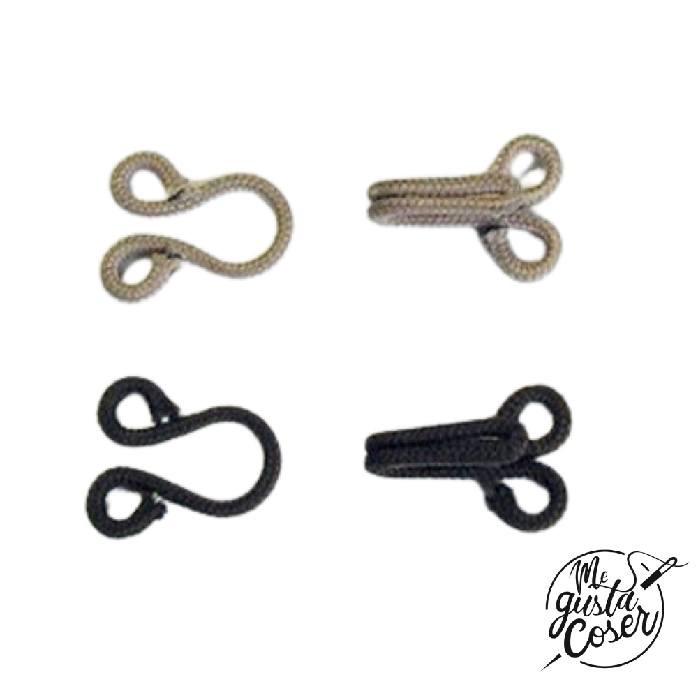 Corchete peletero negro o beige
