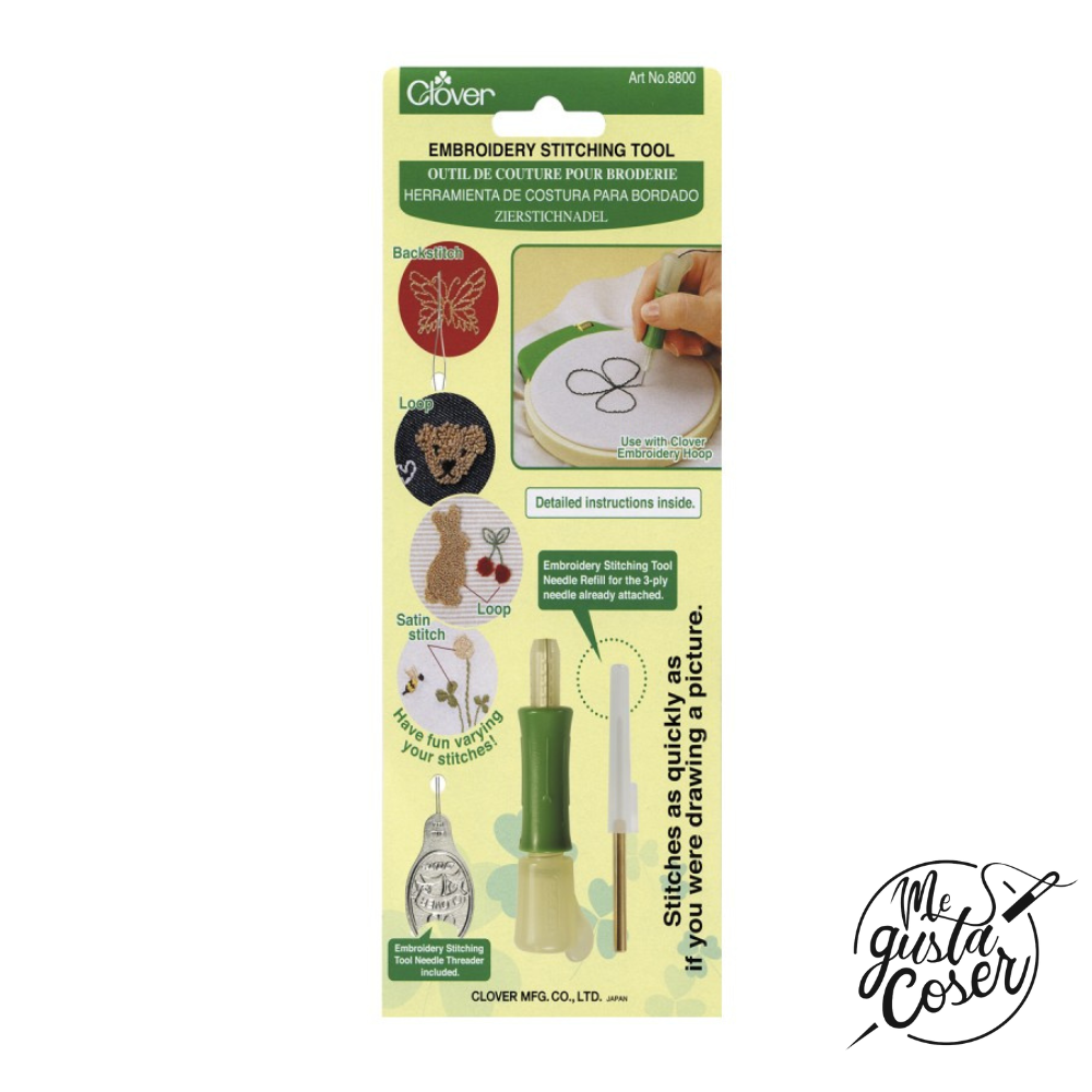 Aguja punto ruso Clover 8800