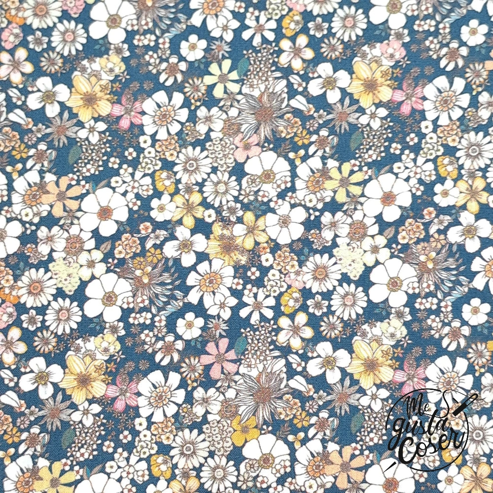 Tela Popelin Brigth floral