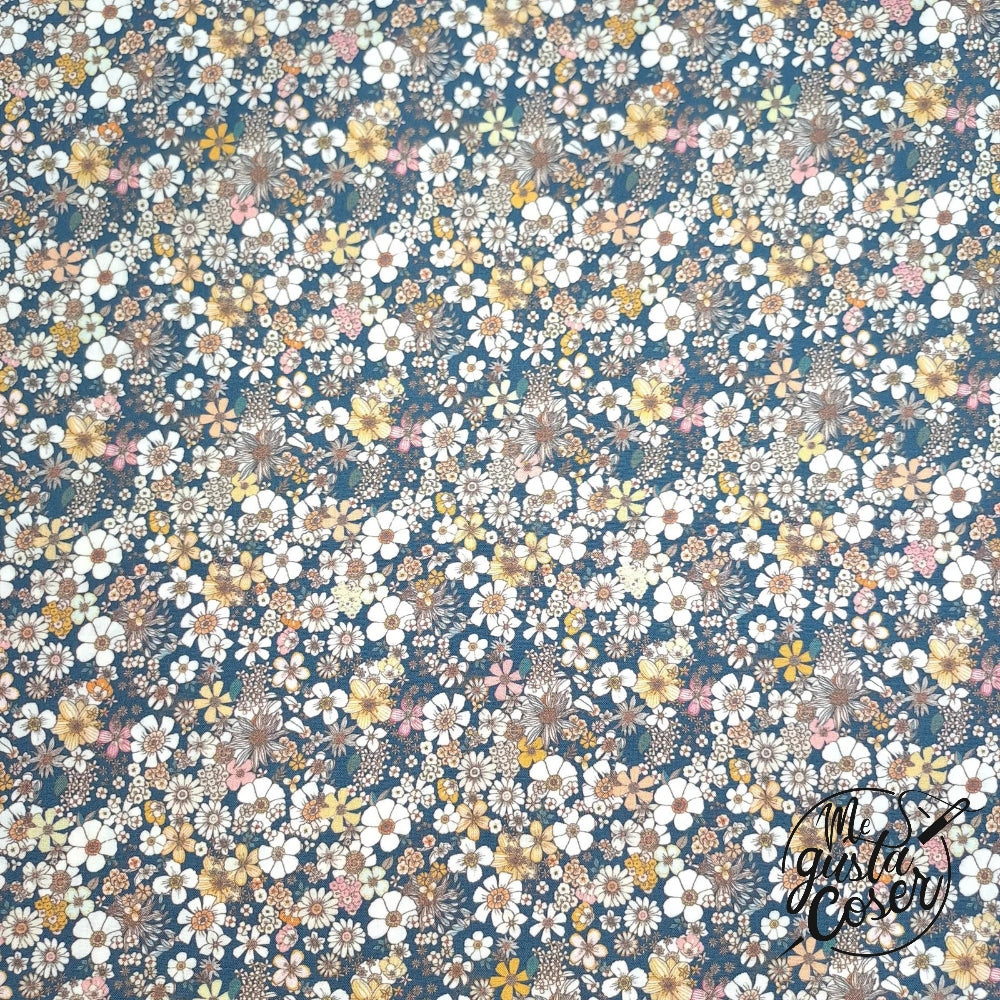 Tela Popelin Brigth floral