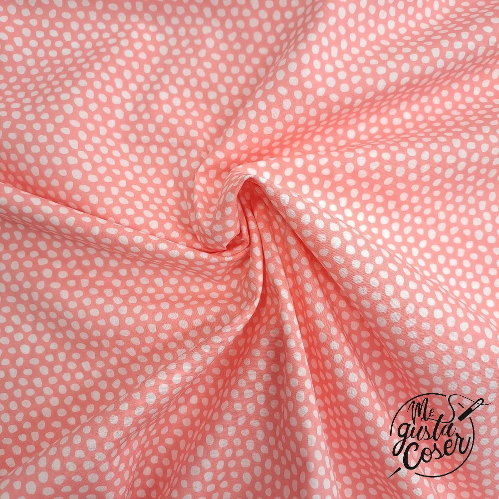 Tela Popelin Shirtee coral