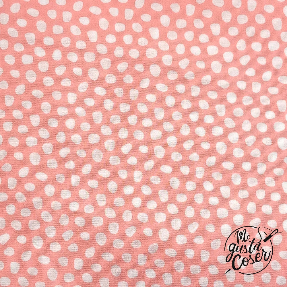 Tela Popelin Shirtee coral