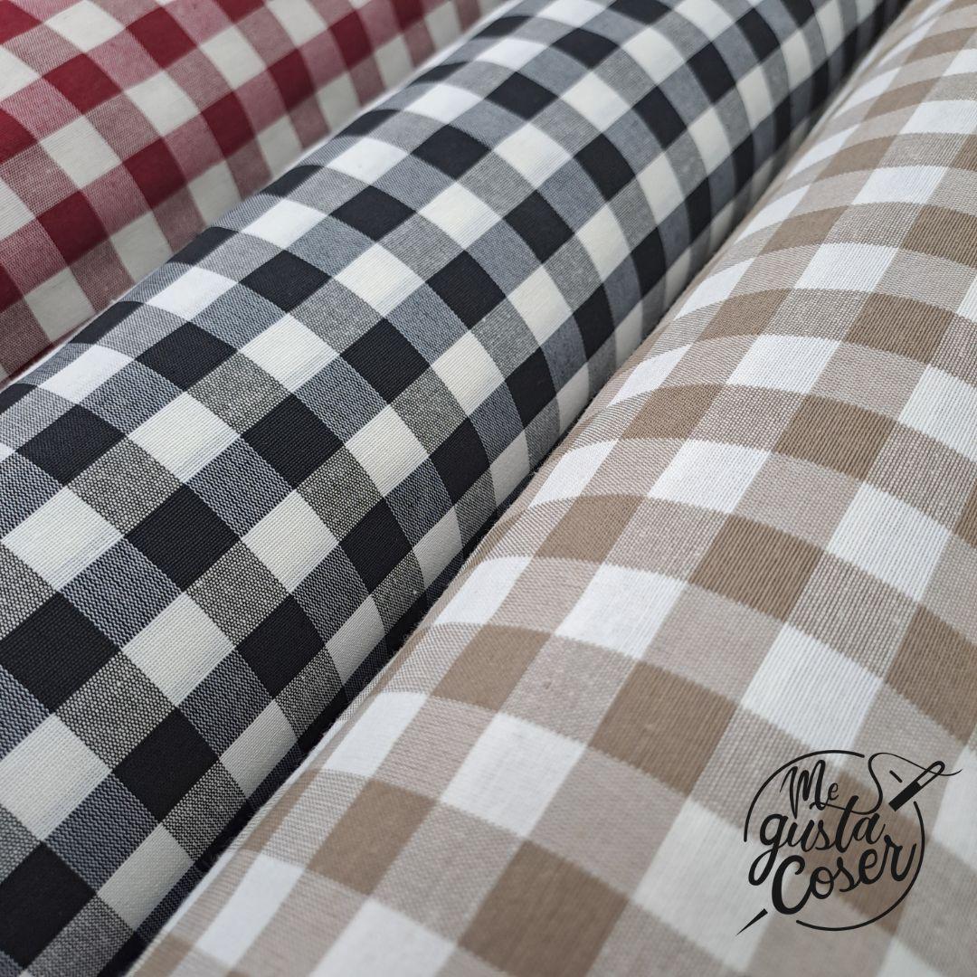 Loneta de cuadros vichy 1,5 cm – Ancho 280 cm