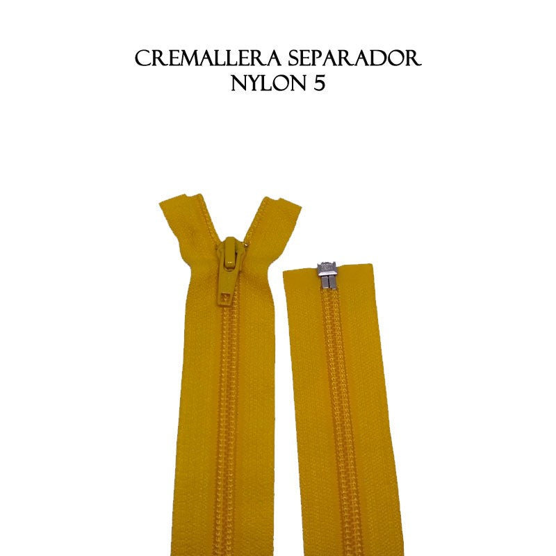 Cremallera Separador N5 Amarillo