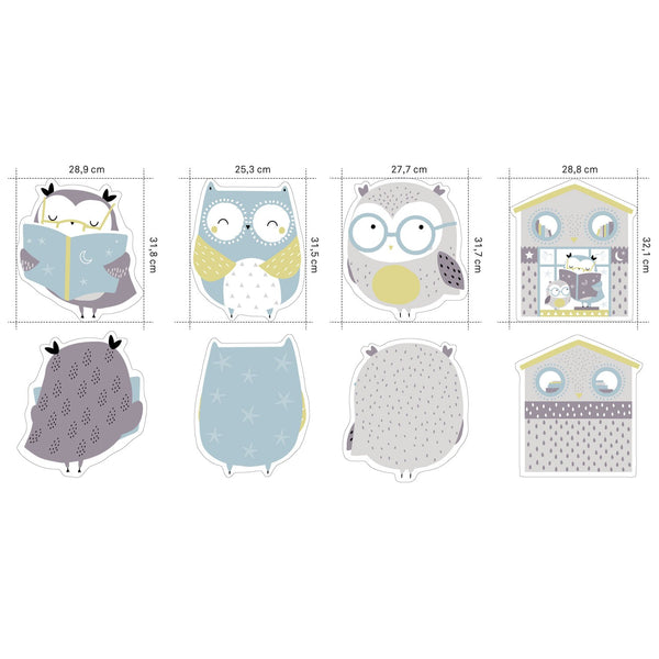 Tela jersey Owl Panel