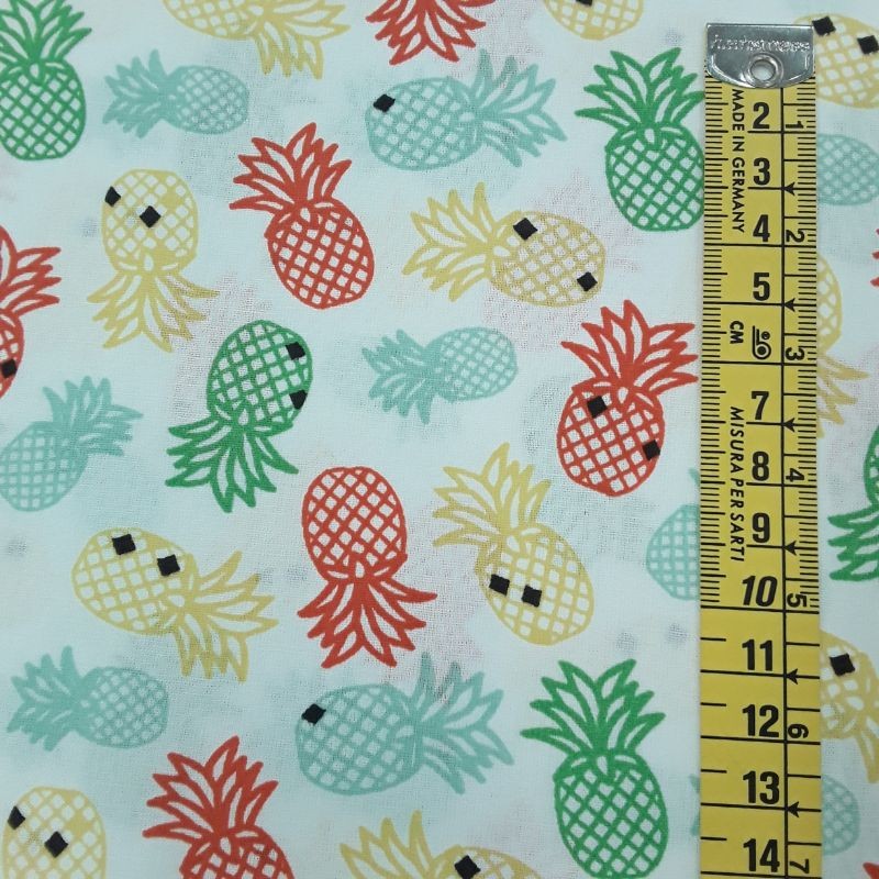 Tela Popelin piña